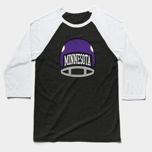 Minnesota Retro Helmet - Purple Baseball T-Shirt